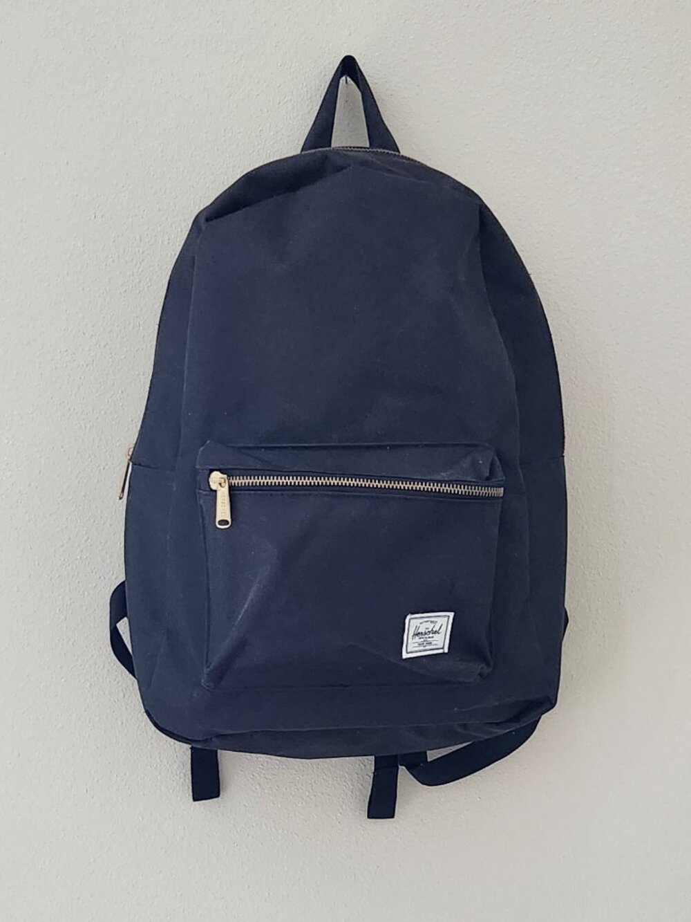HERSCHEL Black 'Settlement' Canvas Backpack